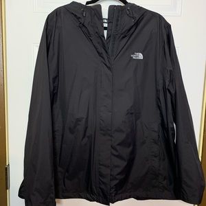 3XL/XXXL Black North Face Rain Jacket